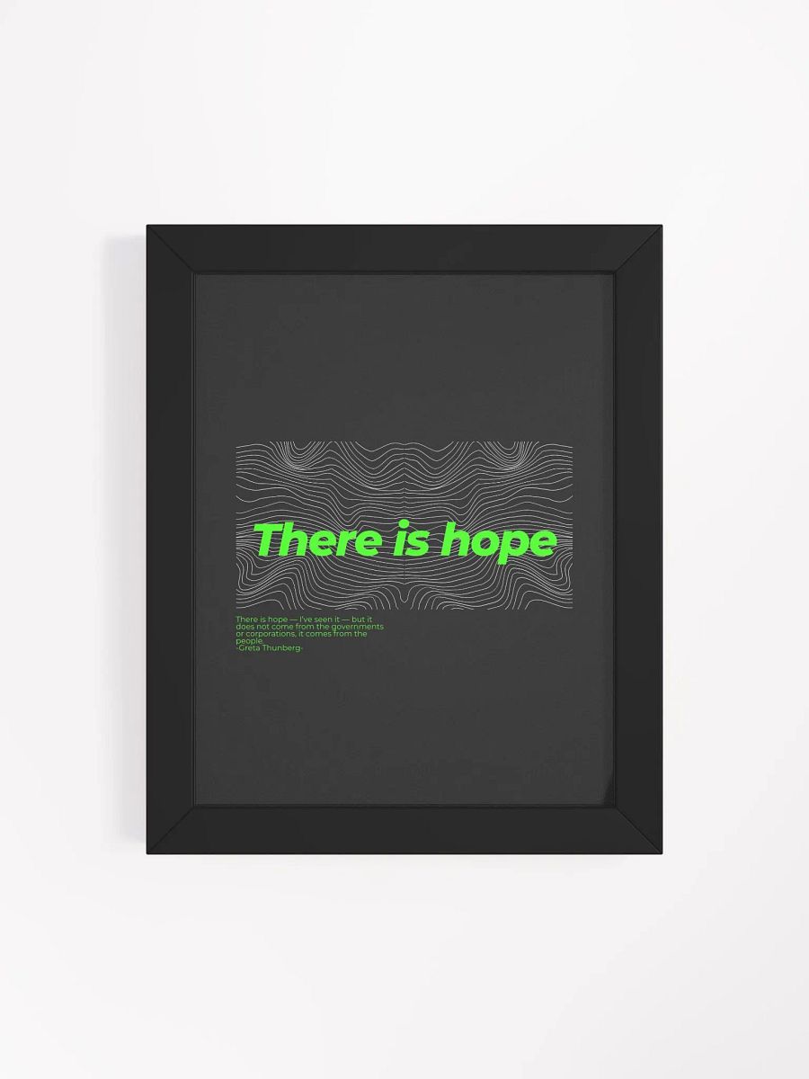 Climate change Matte Poster in Ayous Wood Frame product image (104)