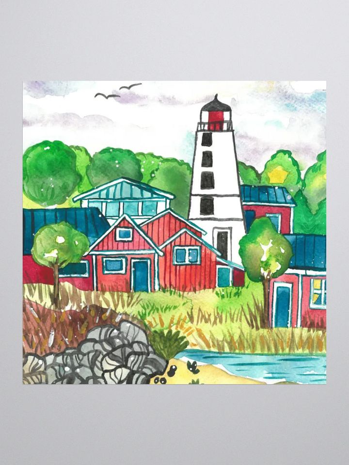 Fishing Village Sticker product image (1)