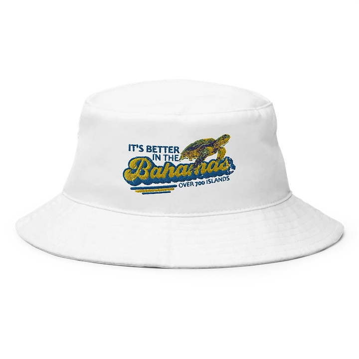 Bahamas Hat : It's Better In The Bahamas Sea Turtle Bucket Hat Embroidered product image (7)