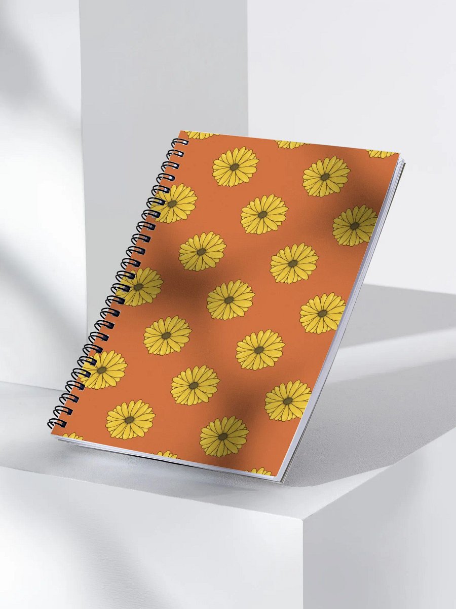 Orange Daisy Spiral Notebook product image (3)