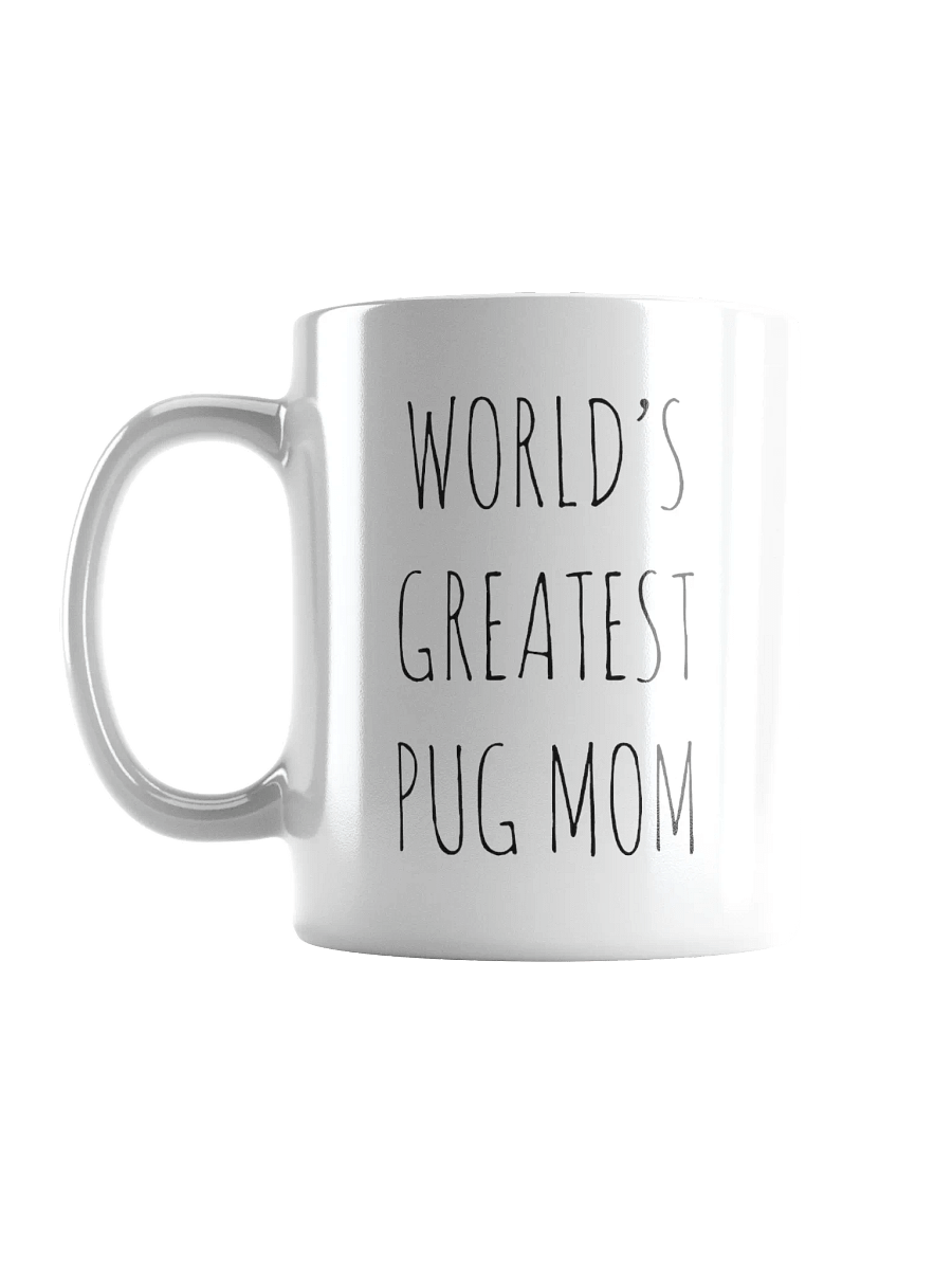 World's Greatest Pug Mom Minimalist Rustic Chic Mug product image (3)