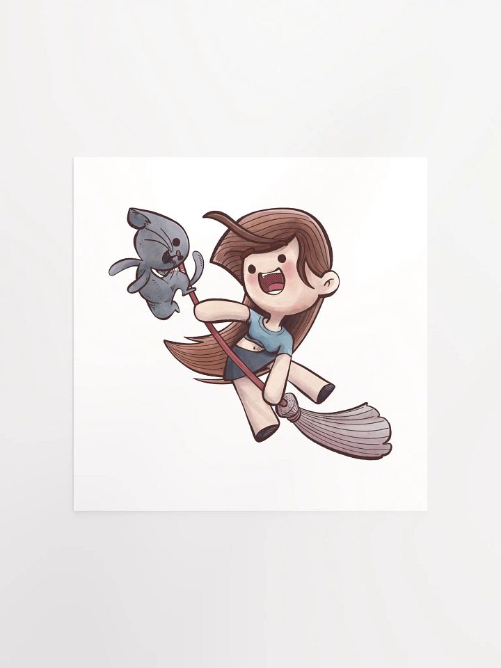 She & Her Pet | Matte Paper Poster product image (1)