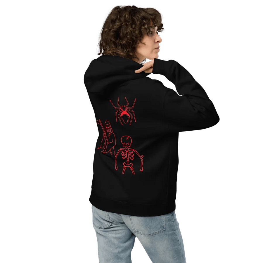 Spooky Line Art Oversized Hoodie product image (32)