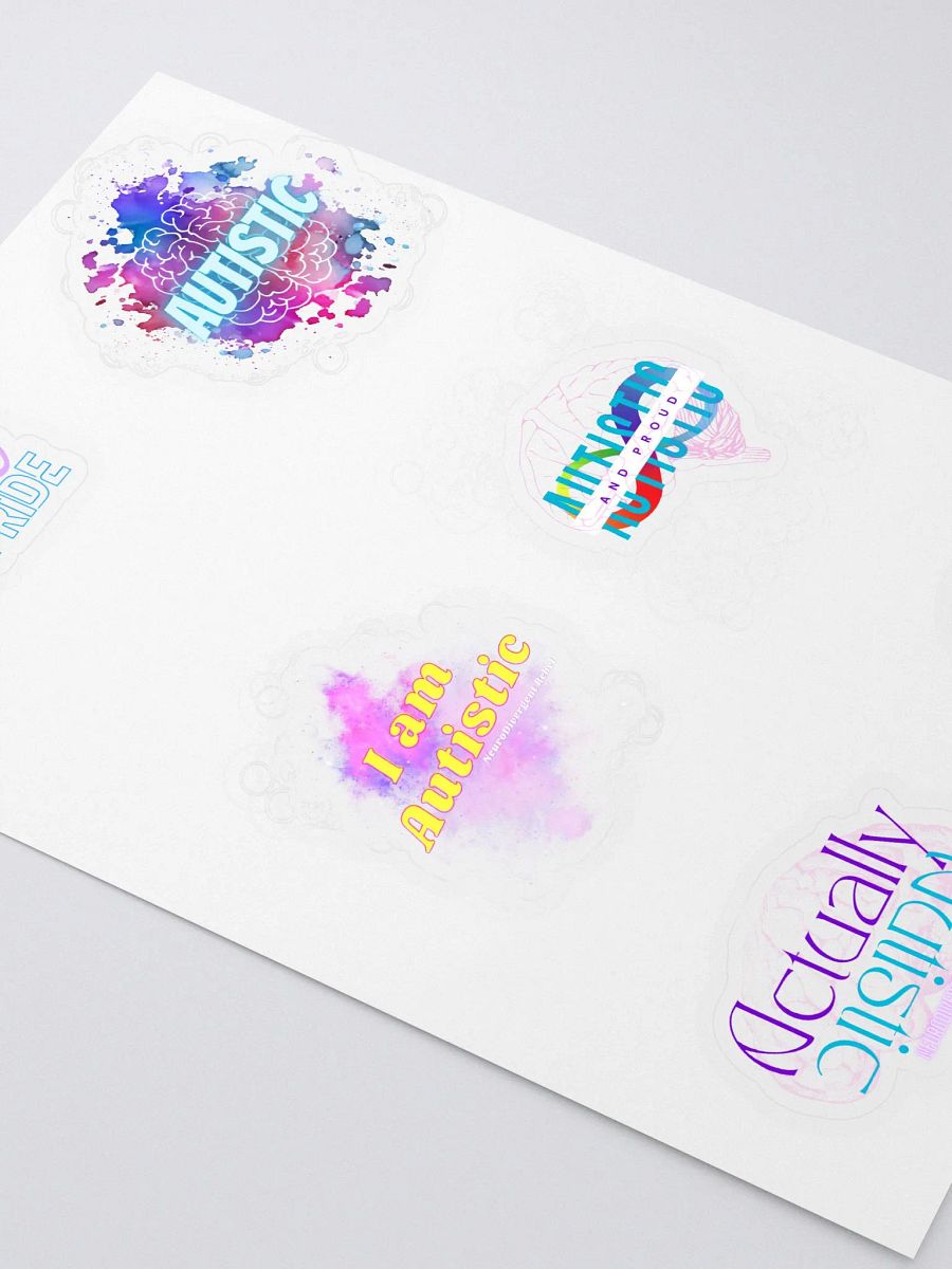 Autistic Pride Kiss Cut Sticker Sheet product image (3)