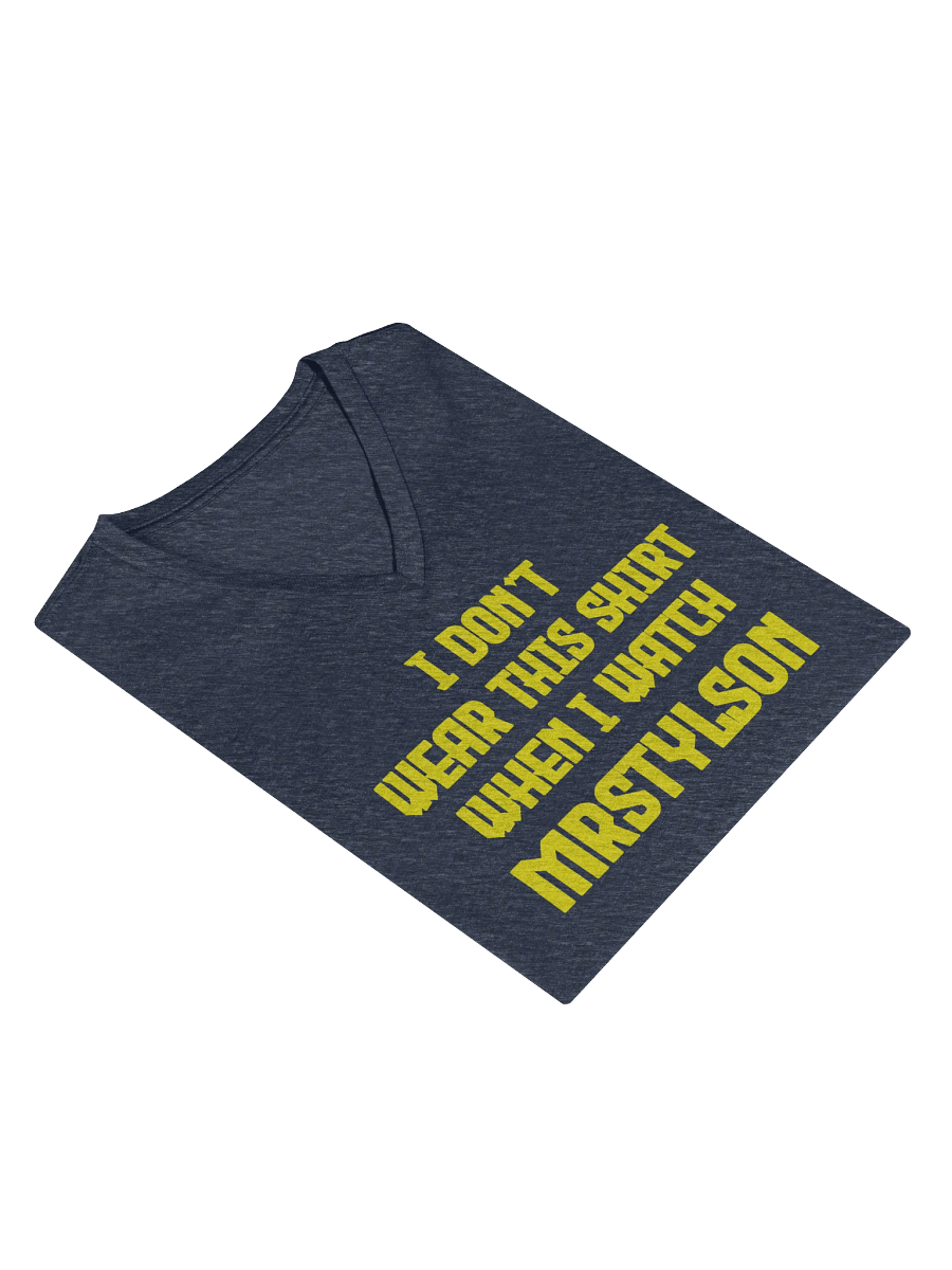 I Don't Wear This Women's V-Neck (Yellow Text) product image (29)