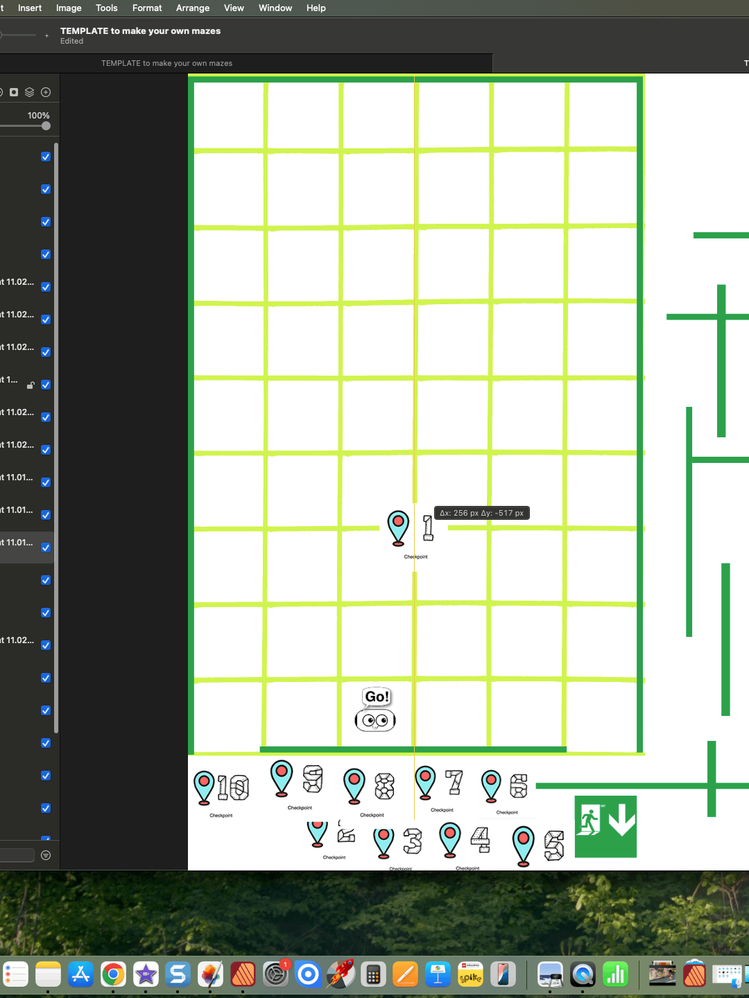 Printable checkpoints and maze templates. product image (3)