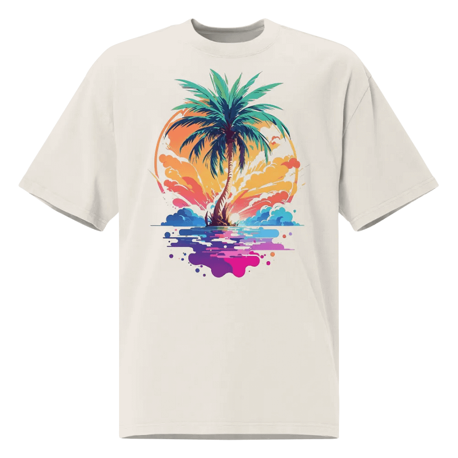 Palm Paradise Oversized Tee product image (1)