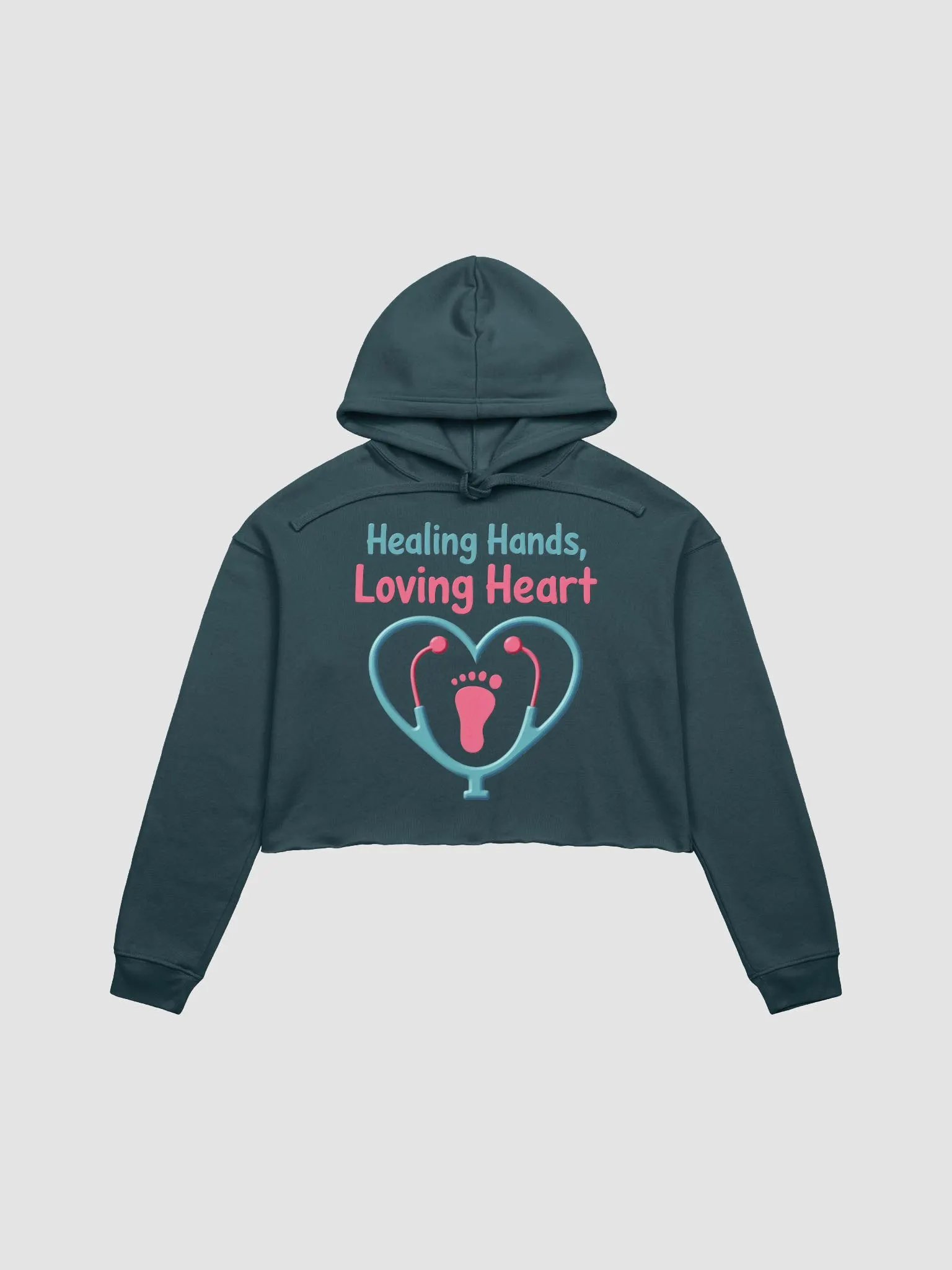 Healing Heart Fleece Crop Hoodie product image (9)