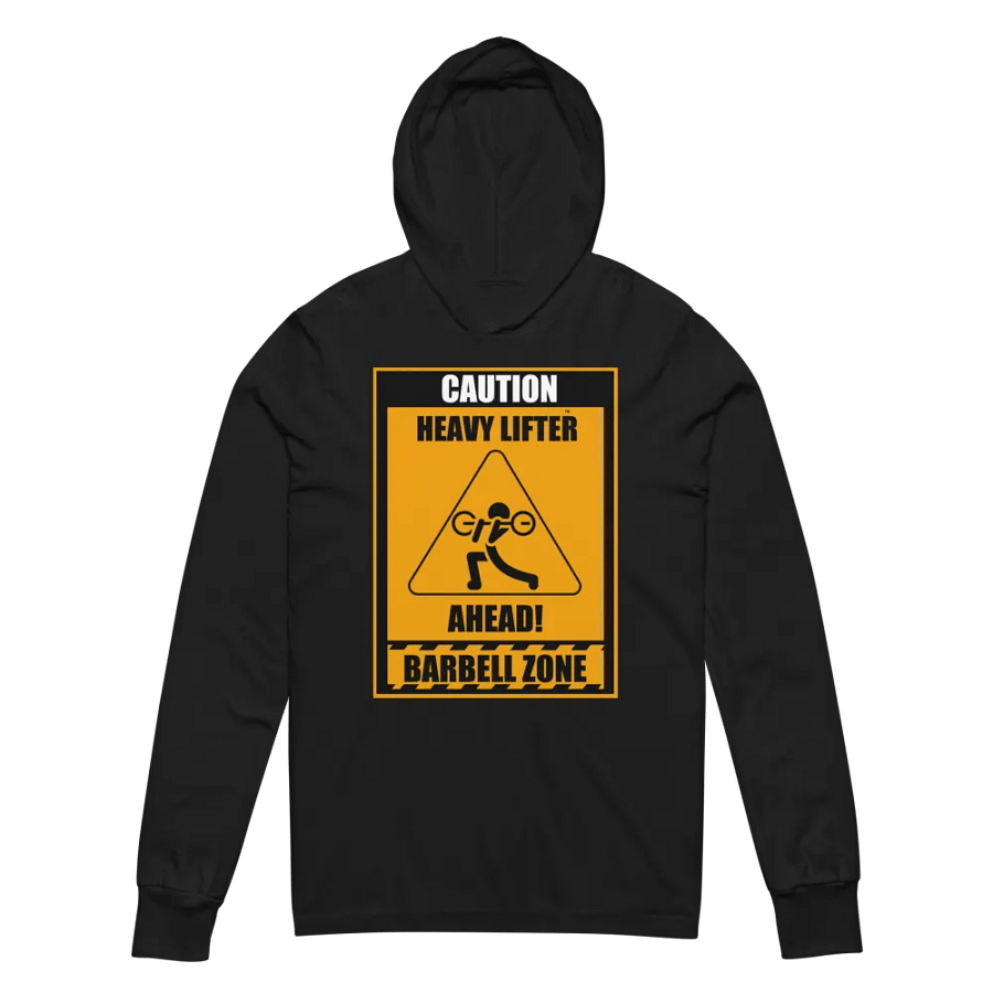 Caution Heavy Lifter Ahead Unisex Hooded Tee product image (4)