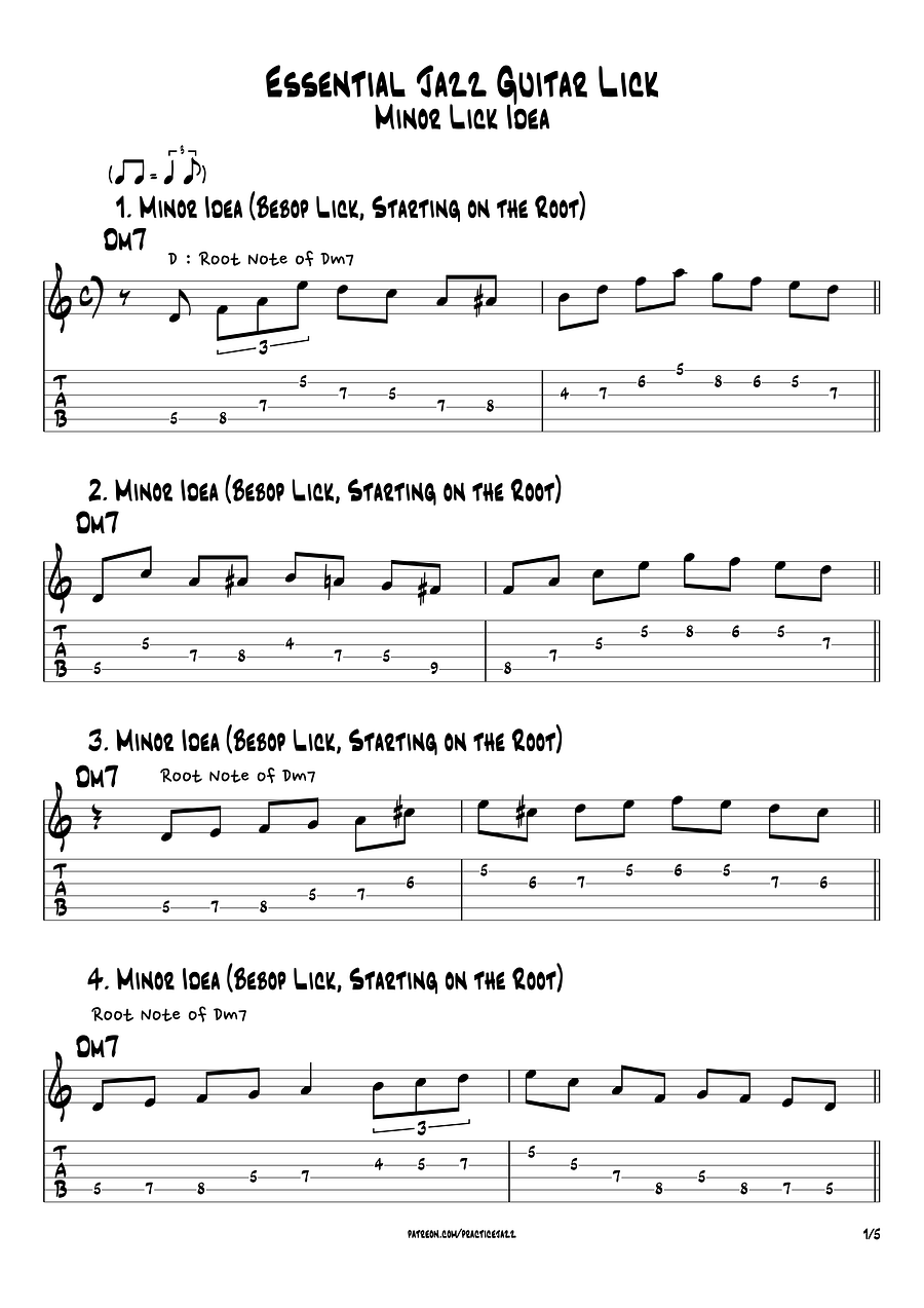 Essential Jazz Lick 50 (PDF & Guitar Pro) product image (4)