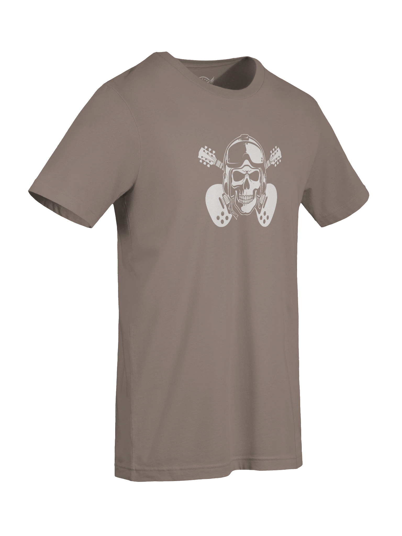 Flight Deck Skull Guitar T-Shirt – Military Aviation Rock Style Tee product image (54)