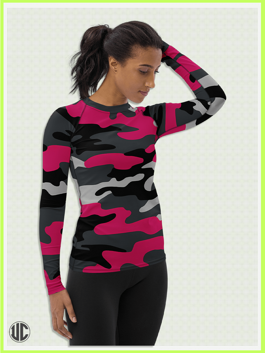 Savage Pink Camo – Women’s Rash Guard product image (3)