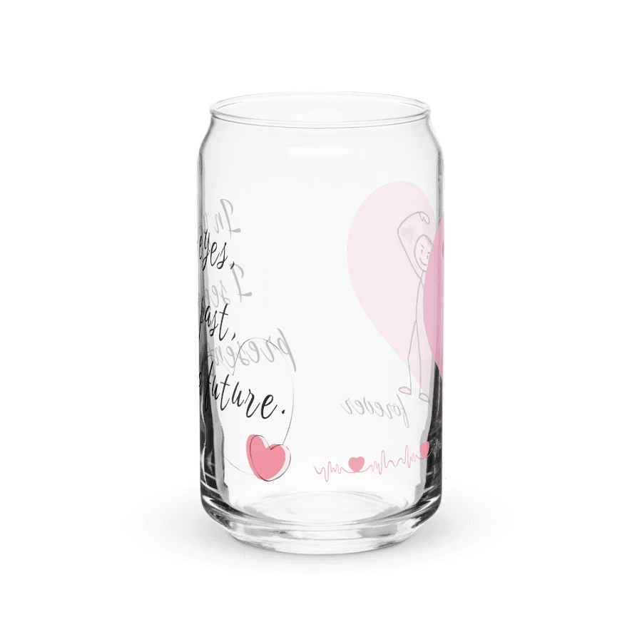 Love Can Glass – Romantic Iced Coffee Tumbler for Sweethearts product image (3)