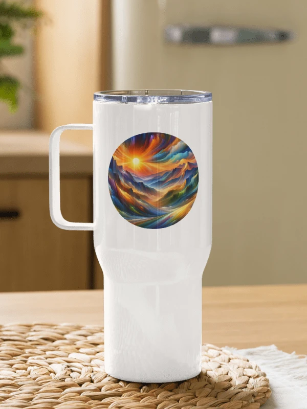 Abstract Sunrise - Travel Mug with Handle product image (1)