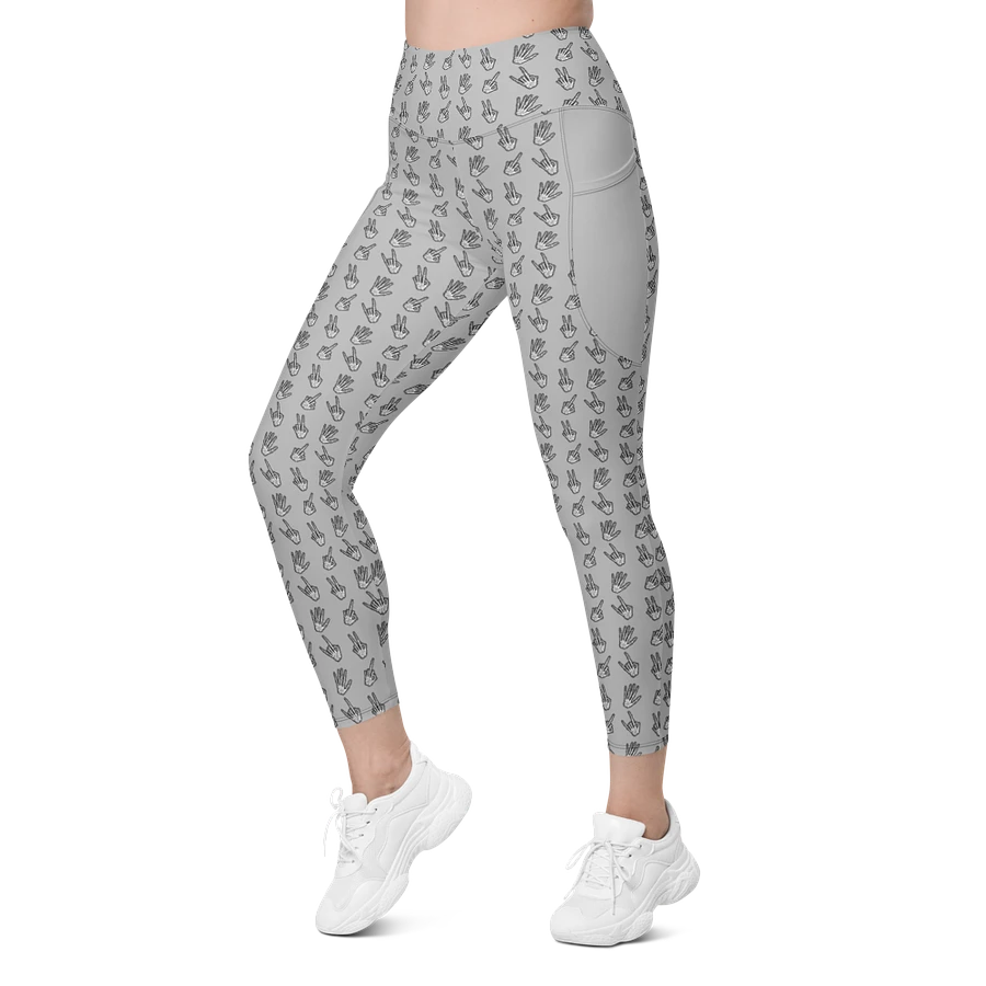 Bone Zone grey pattern pocket leggings product image (4)