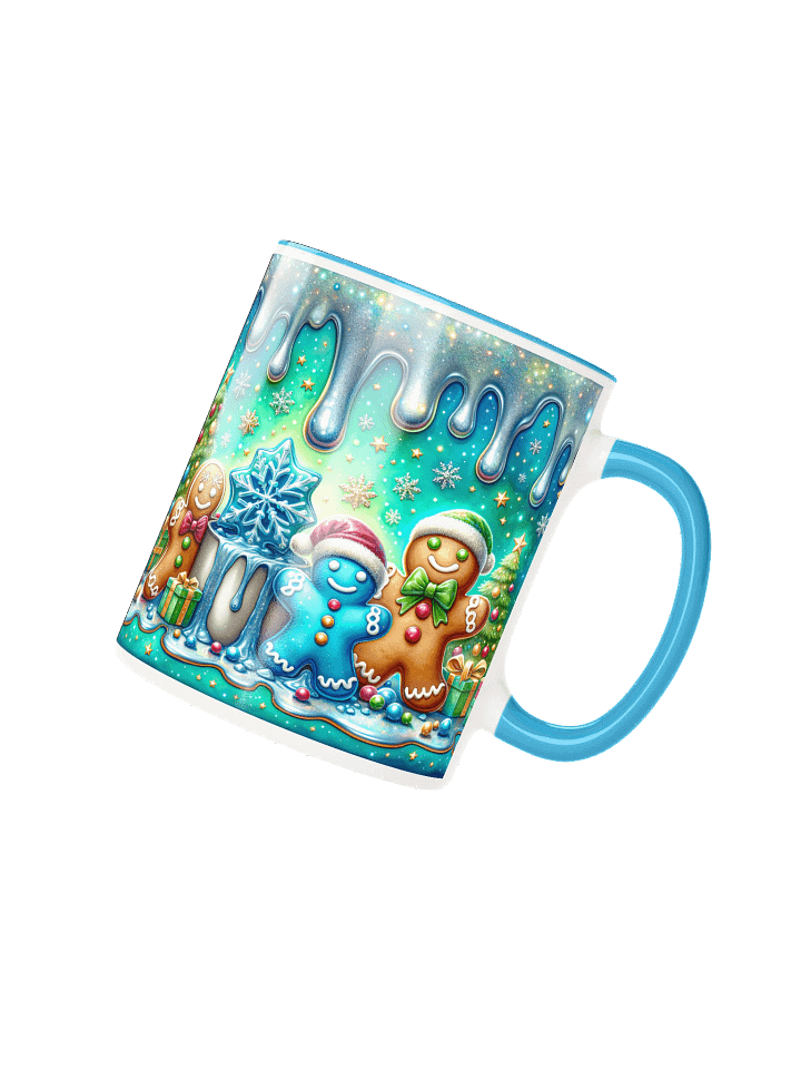 Gingerbread Wonderland Mug | Cute Christmas Cocoa Cup | Colorful Holiday Mug Gift | Retro Gingerbread Man Coffee Cup | Festive Holiday Decor product image (2)