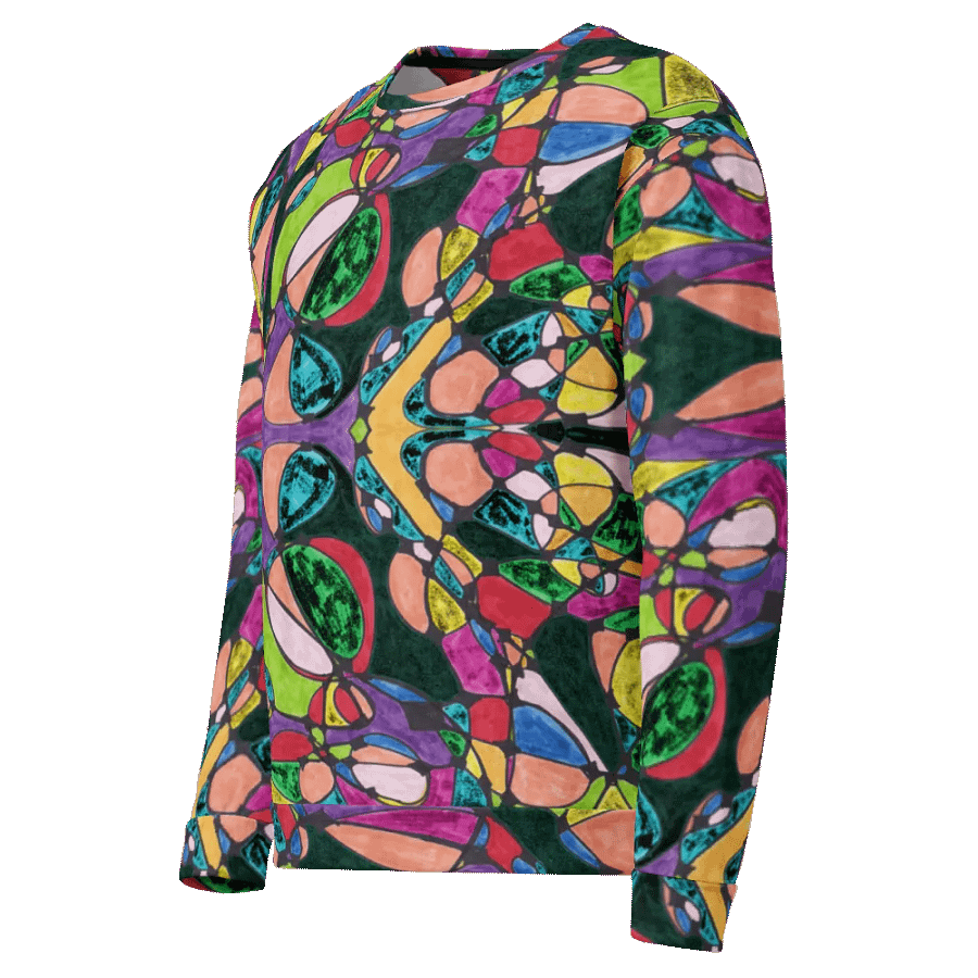 Abstract Colourful Patterned Neurographic Art Unisex Sweatshirt product image (7)