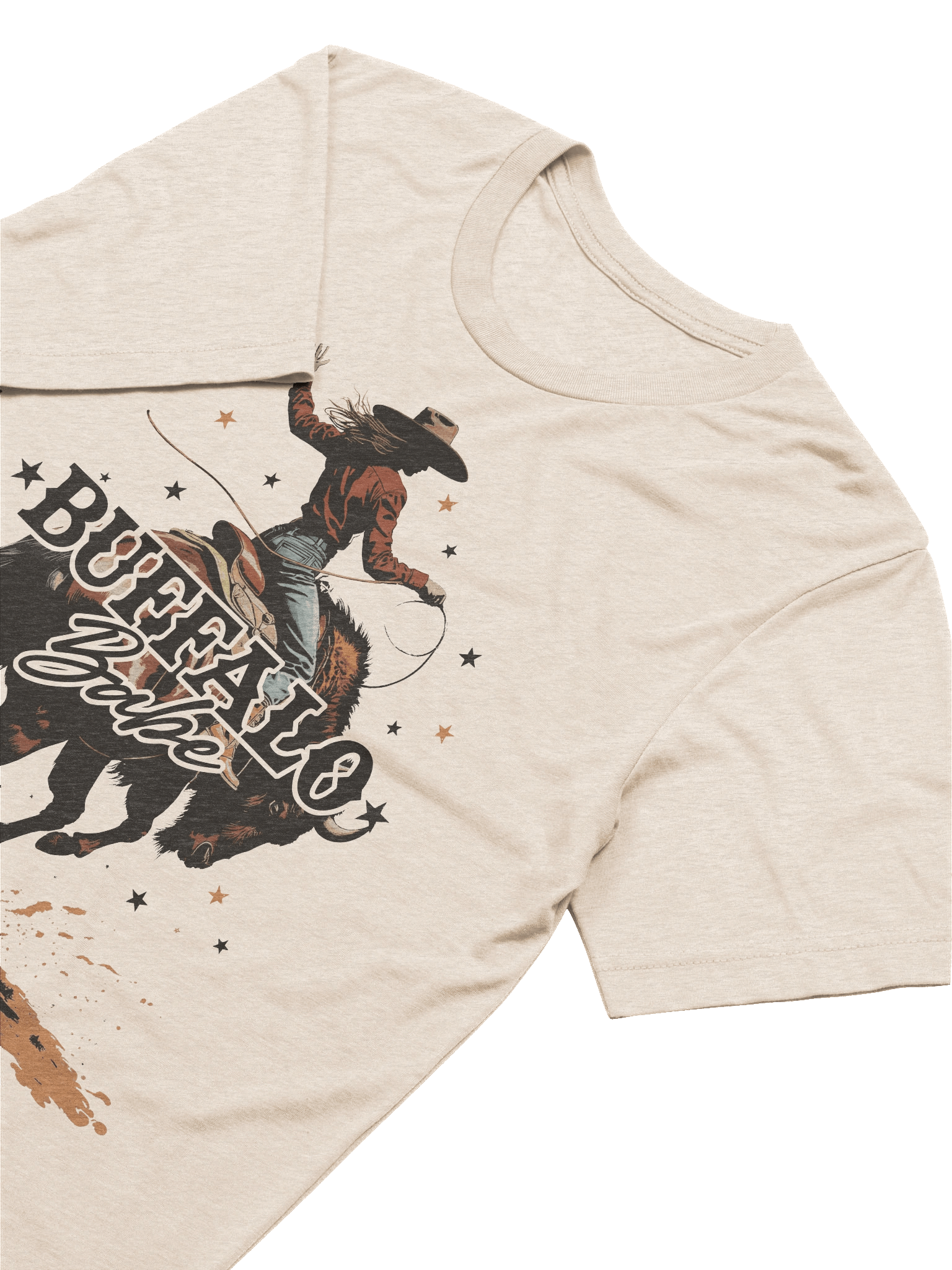 The "Buffalo Babe" Cowgirl Triblend T-shirt product image (1)