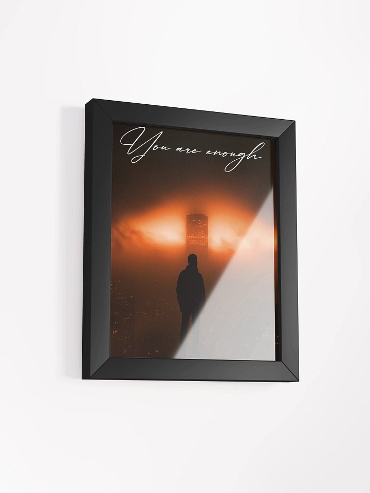 "Your are enough" Handwritten Framed Poster product image (8)