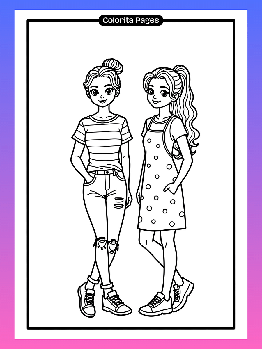 Colorita Girls - Coloring Pages product image (4)
