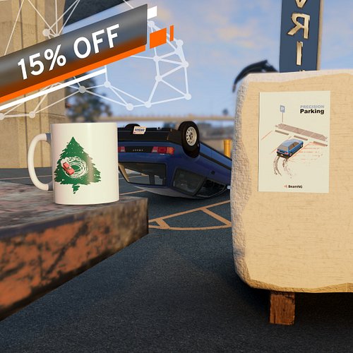 End the year in style - new merch is here! 🎁

Seize the season with a 15% storewide discount ⤵️
(link in bio ▶ @beamng.official)