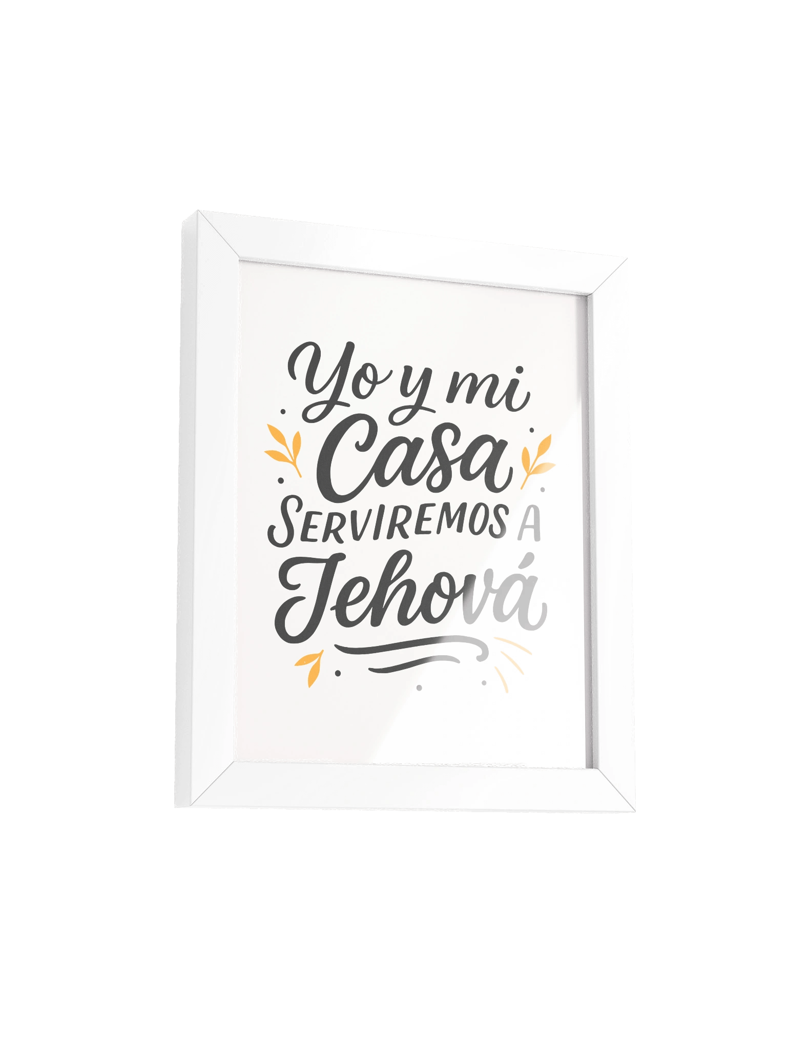 Framed Christian Poster (Spanish) – Joshua 24:15 product image (2)