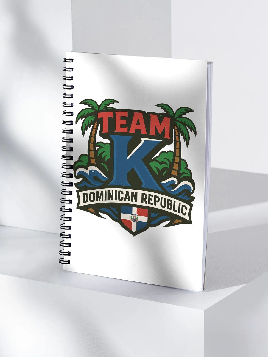 TEAM K Dominican Republic Spiral Notebook product image (4)