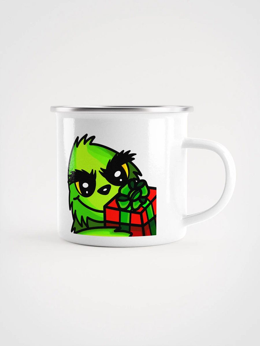 XMAS CHEER + GRINCH GIFT ENAMEL MUG product image (1)