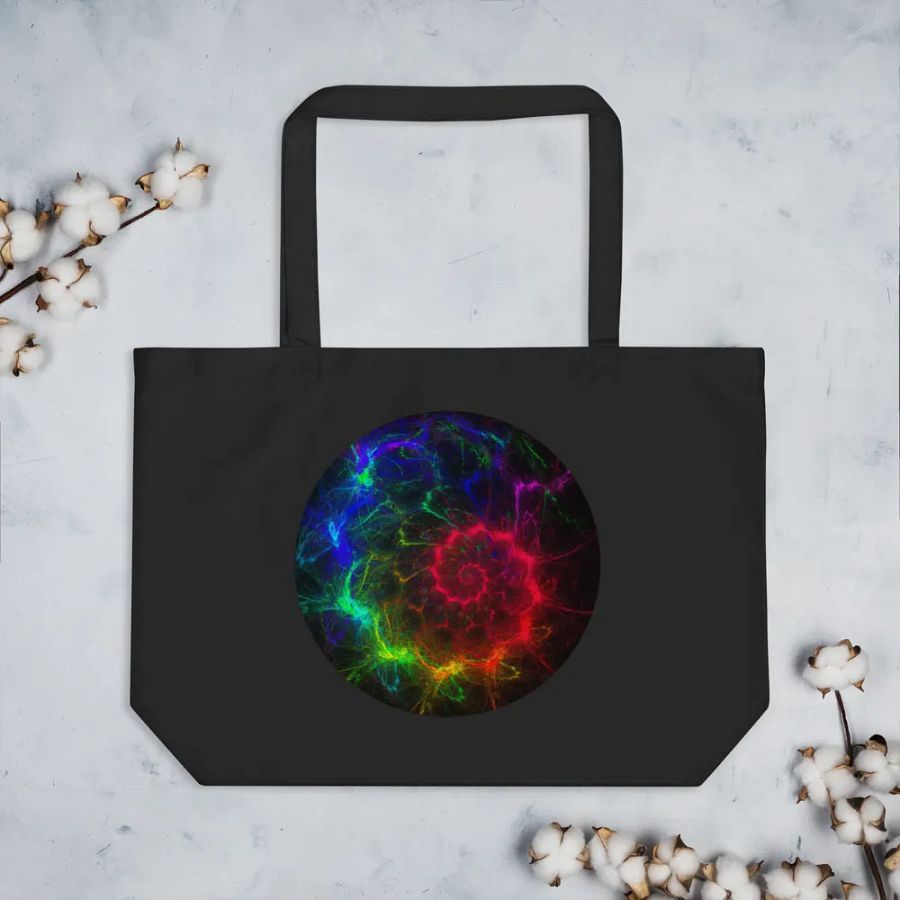 Fractal Chakra Econscious Organic Cotton Tote product image (4)