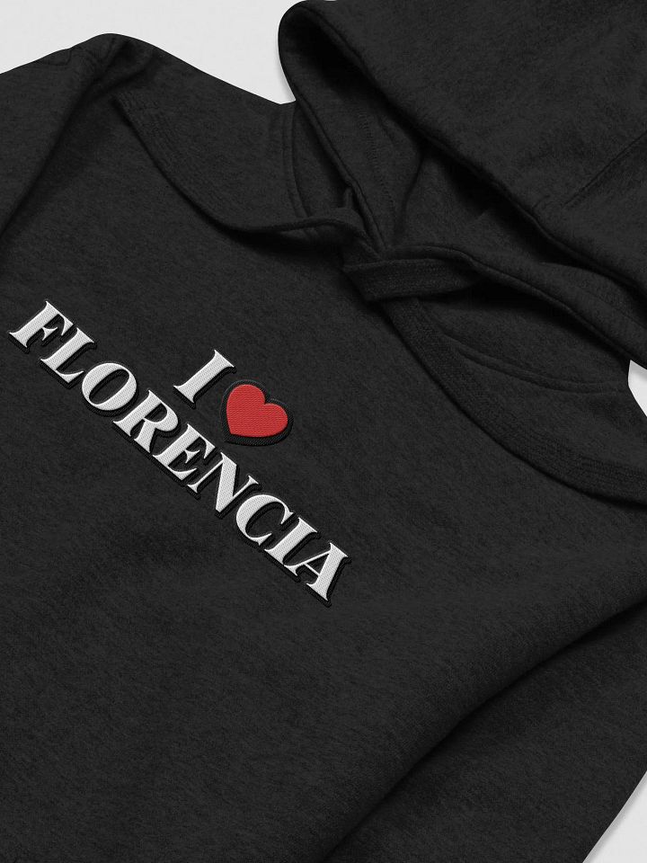 "I LOVE MY SPOT" / HOODIE WITH PERSONALIZED CITY OR COUNTRY NAME / EMBROIDERED product image (1)