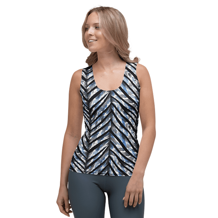 Blue Grey Snake Skin Top Tank product image (1)
