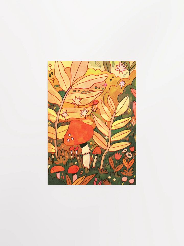 Mushrooms & Leaves Print product image (2)