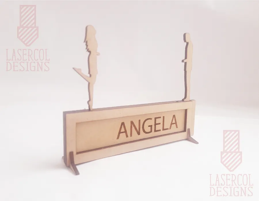 I love you sliding plaque - Laser Cut Files product image (8)