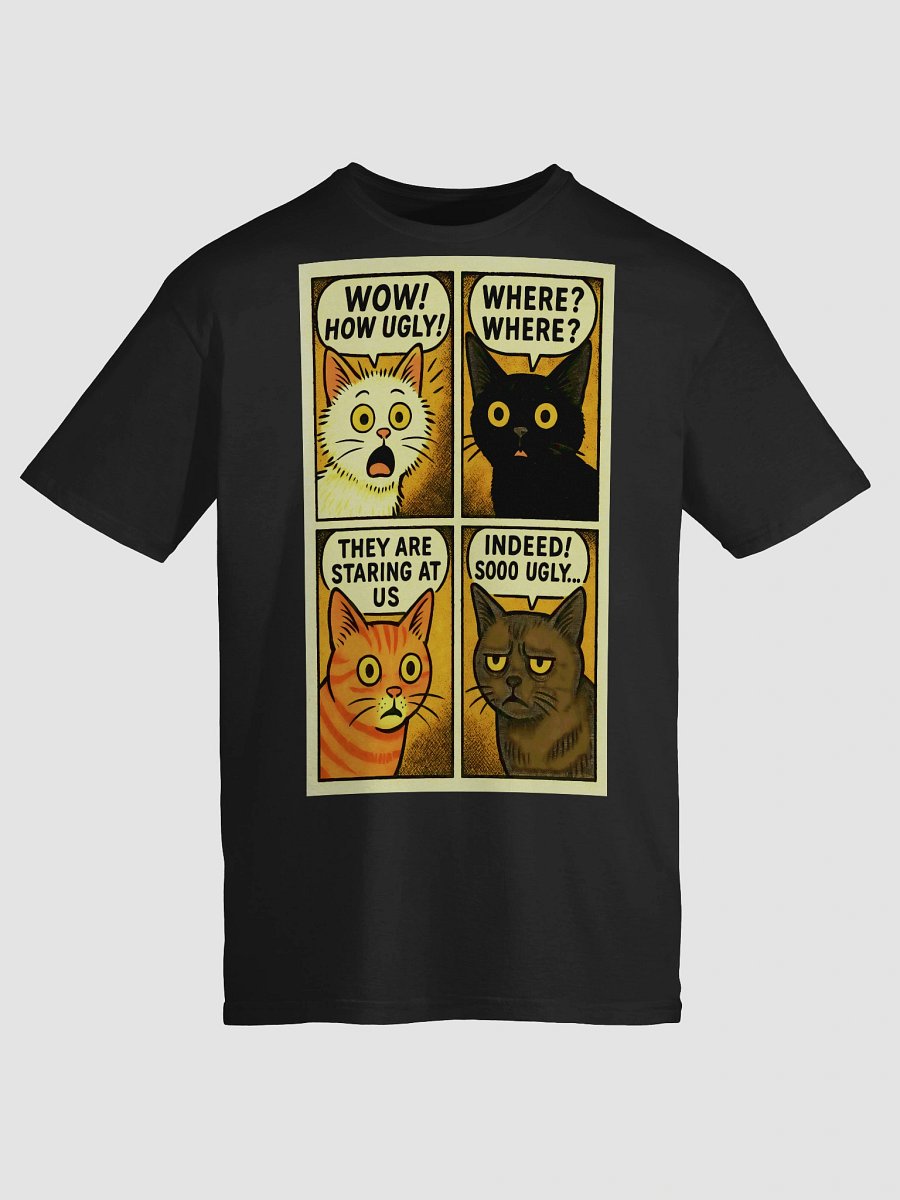 Funny Cats Retro Comic Panel Parody Tee (03) product image (9)