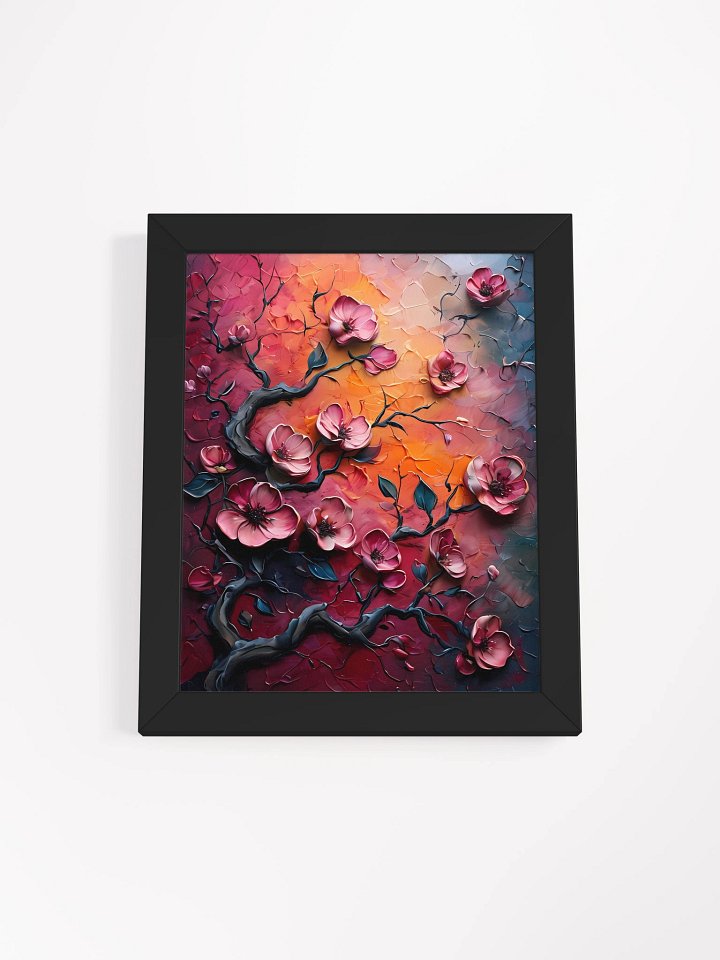 Impasto Blossoms Framed Poster product image (2)