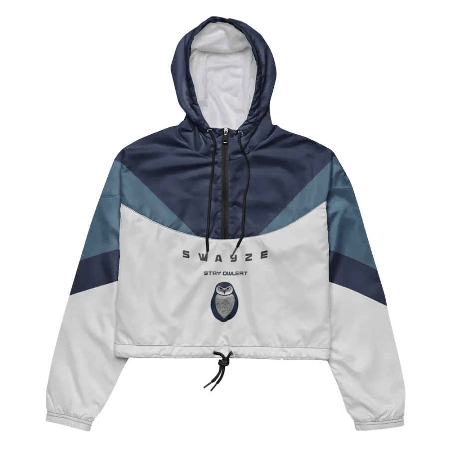 Stay Owl-ert Crop Hoodie Windbreaker product image (1)