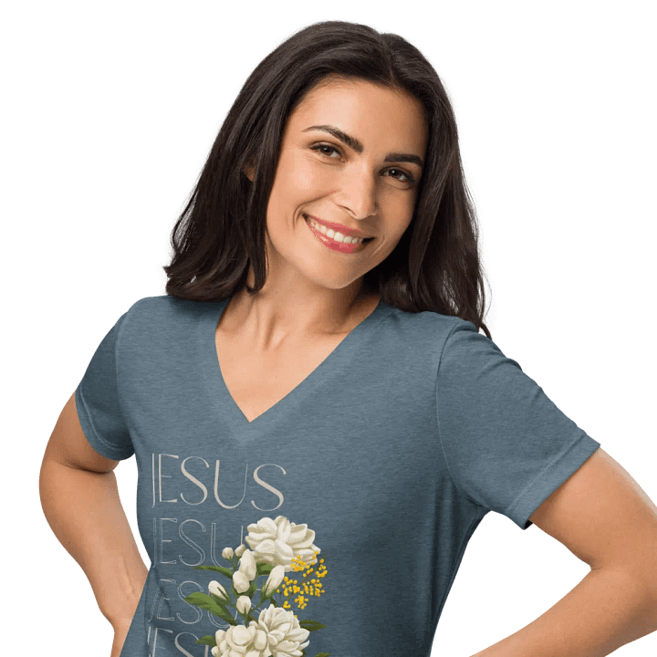 Jesus, Name Above All Names V-Neck T-Shirt product image (2)
