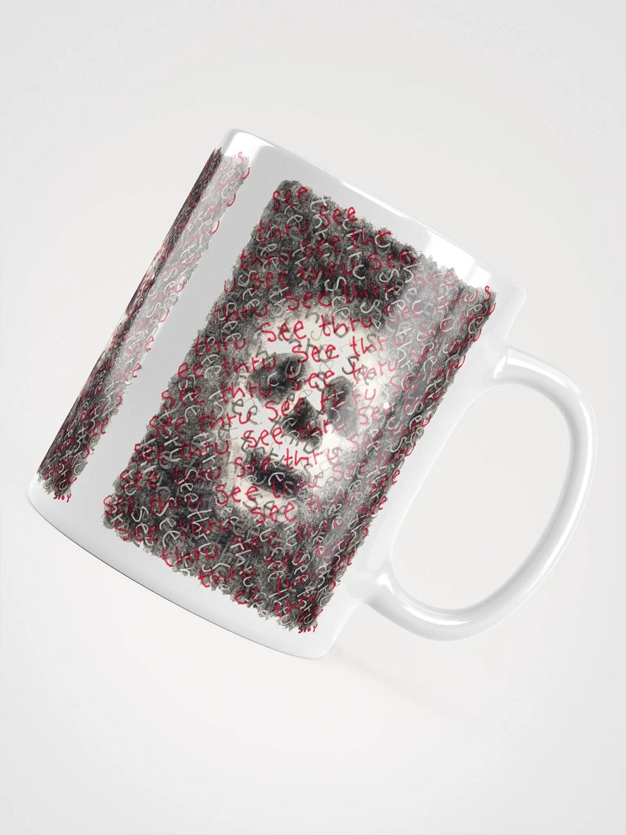 See thru White Glossy Mug product image (5)