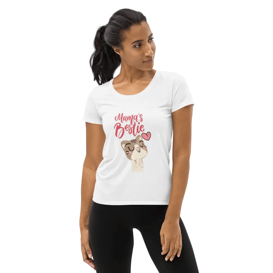 Mama's Bestie All-Over Print Women's Athletic T-Shirt product image (1)