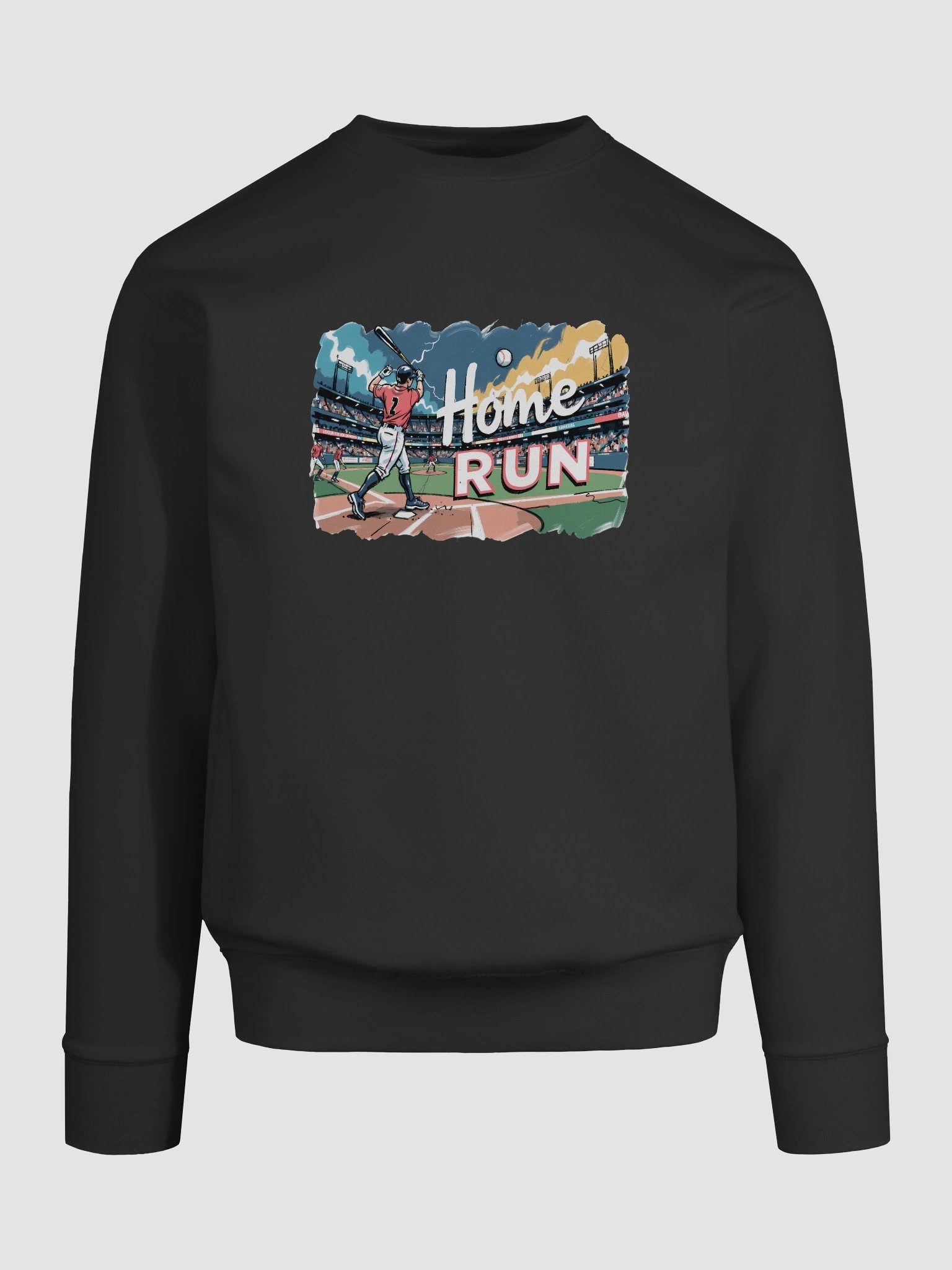 Dramatic Baseball Swing: Sunset Home Run Sweatshirt product image (9)