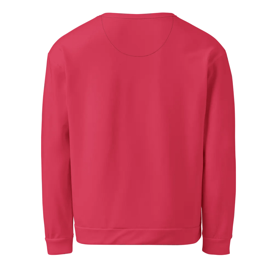 Plain Muted Red Light Summer Unisex Recycled Polyester Heavyweight Premium Sweatshirt by Treasure Pie product image (6)