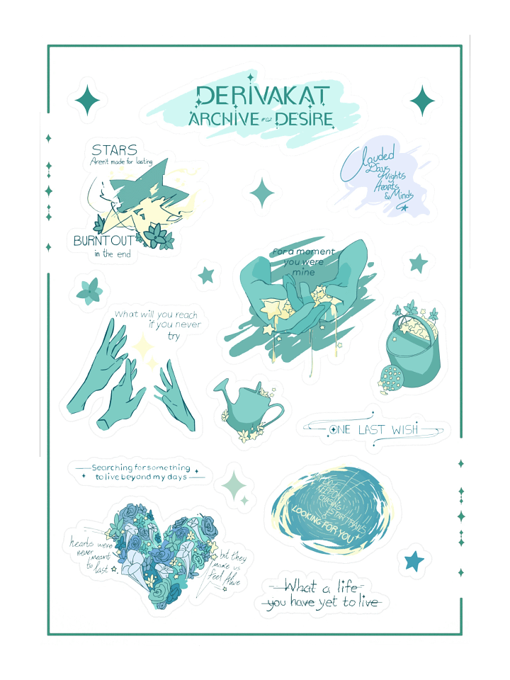 Archive #02: Desire Sticker Sheet product image (1)