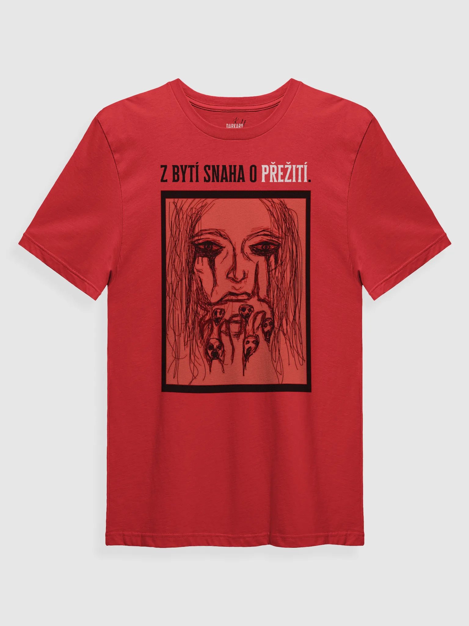 Přežít Red T-shirt product image (1)