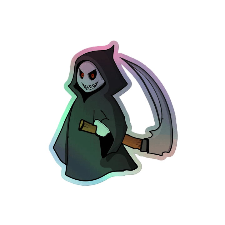 Grim Holographic Sticker product image (2)