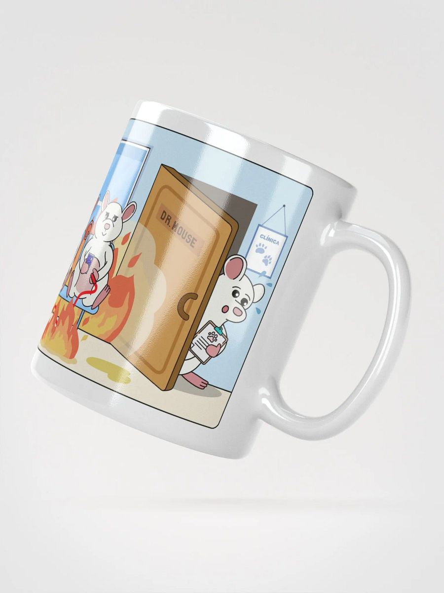 "Clínica veterinaria en llamas-SPANISH" Ceramic mug product image (5)