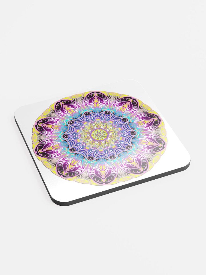 Mandala Harmony Glossed Cork Coaster product image (2)