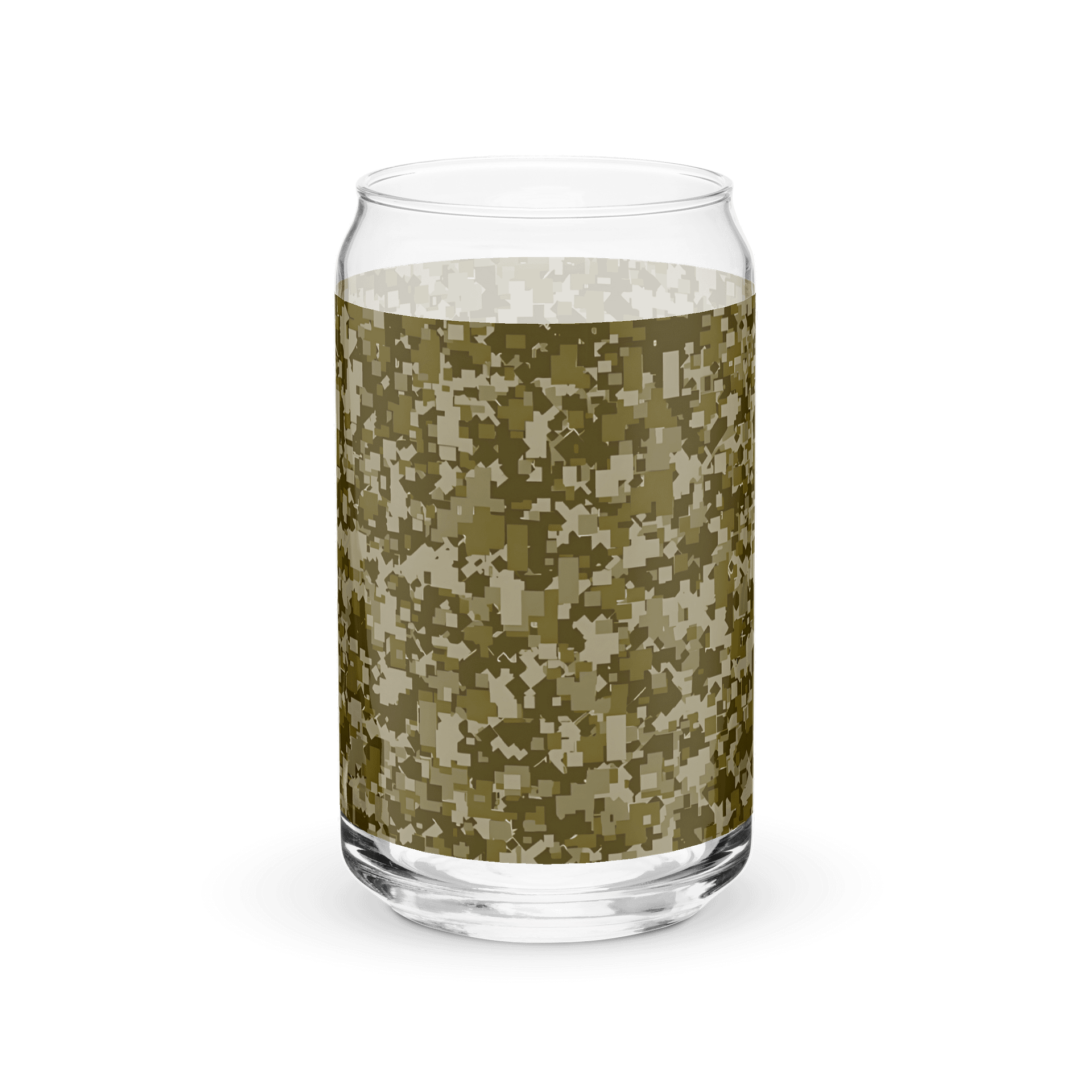 Pixelated Camo Can-Shaped Glass product image (7)