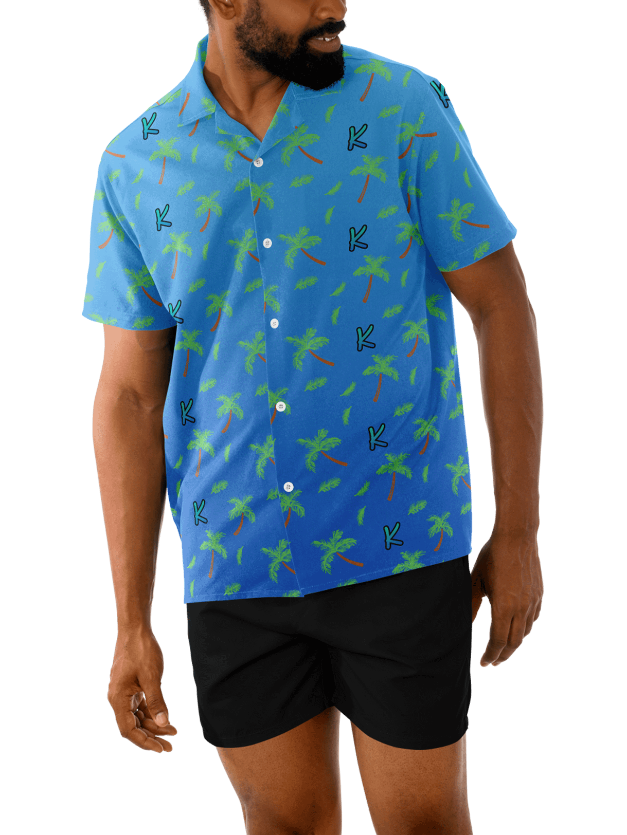 Adult Hawaiian Button Down Shirt product image (2)