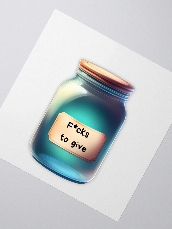 Empty jar of F to give sticker product image (2)