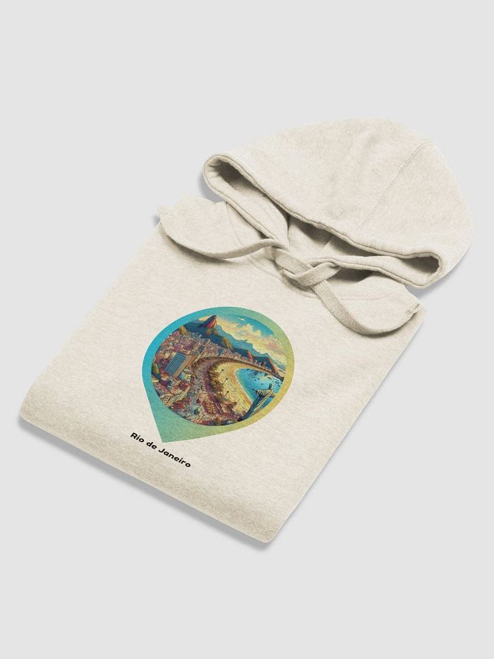 Coastal Cityscape Premium Hoodie | I Design Rio de Janeiro product image (1)